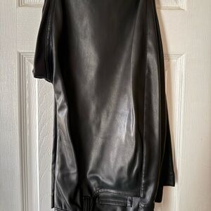 Hollister Faux Leather Black High-Rise Pants